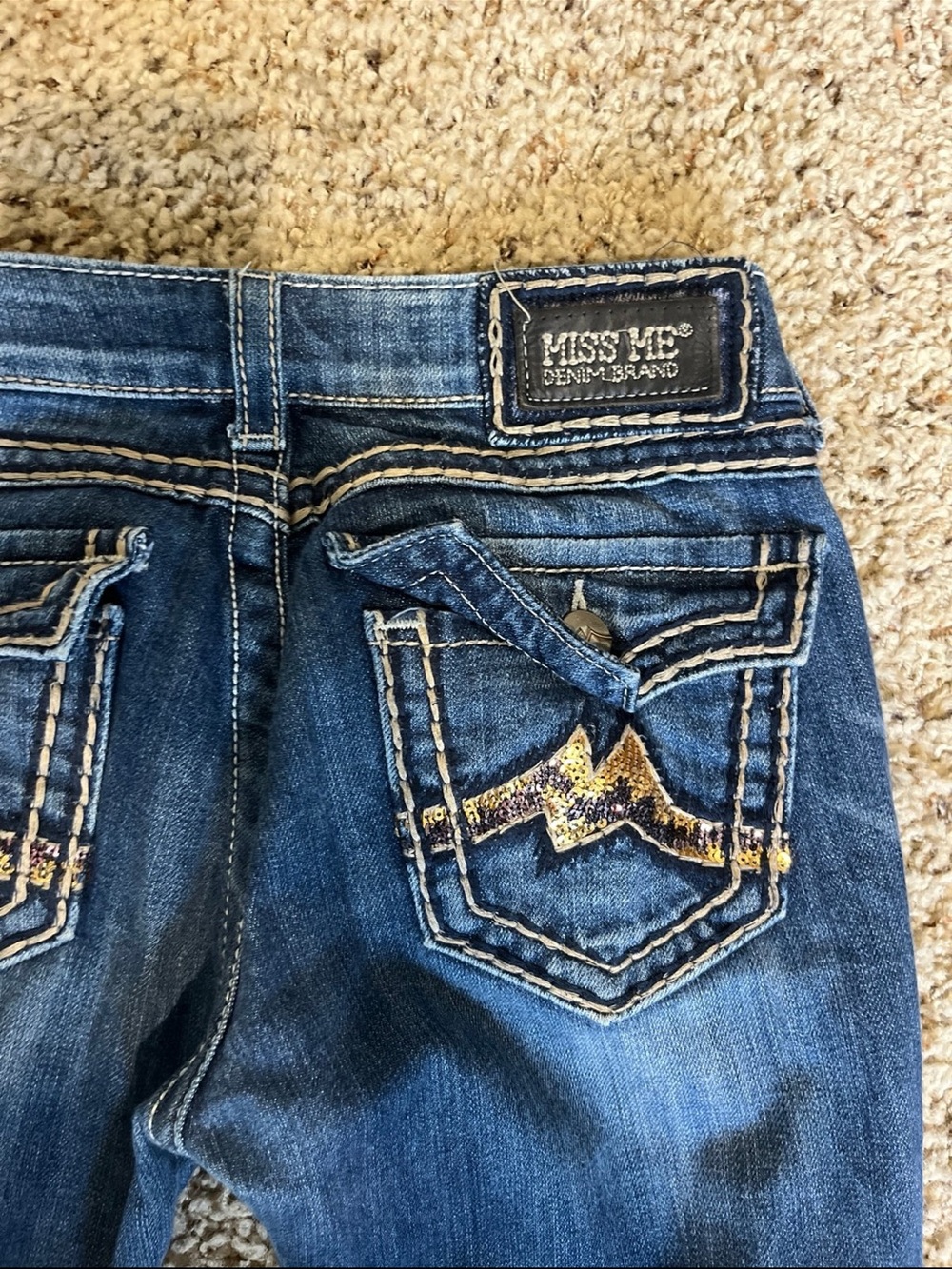 Miss Me Vintage Bootcut Women’s Jeans Size 27 Hemmed